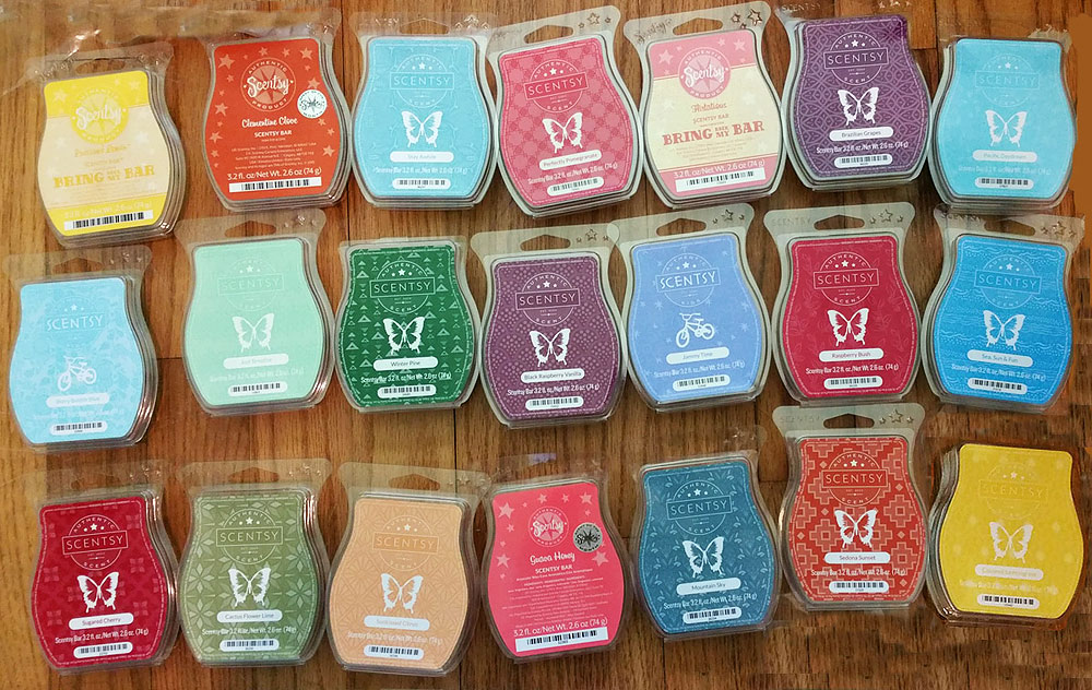 SCENTSY Wax Melts Variety Of Flavors 6 Packs